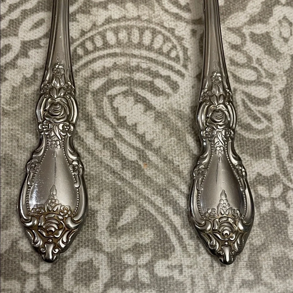 Vintage OCO stainless by Oneida‎ USA 2 table Spoon Set
